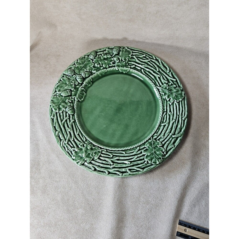 Vintage 13" Ivy Lattice Serving Plate by Bordallo Pinheiro Portuguese Pottery